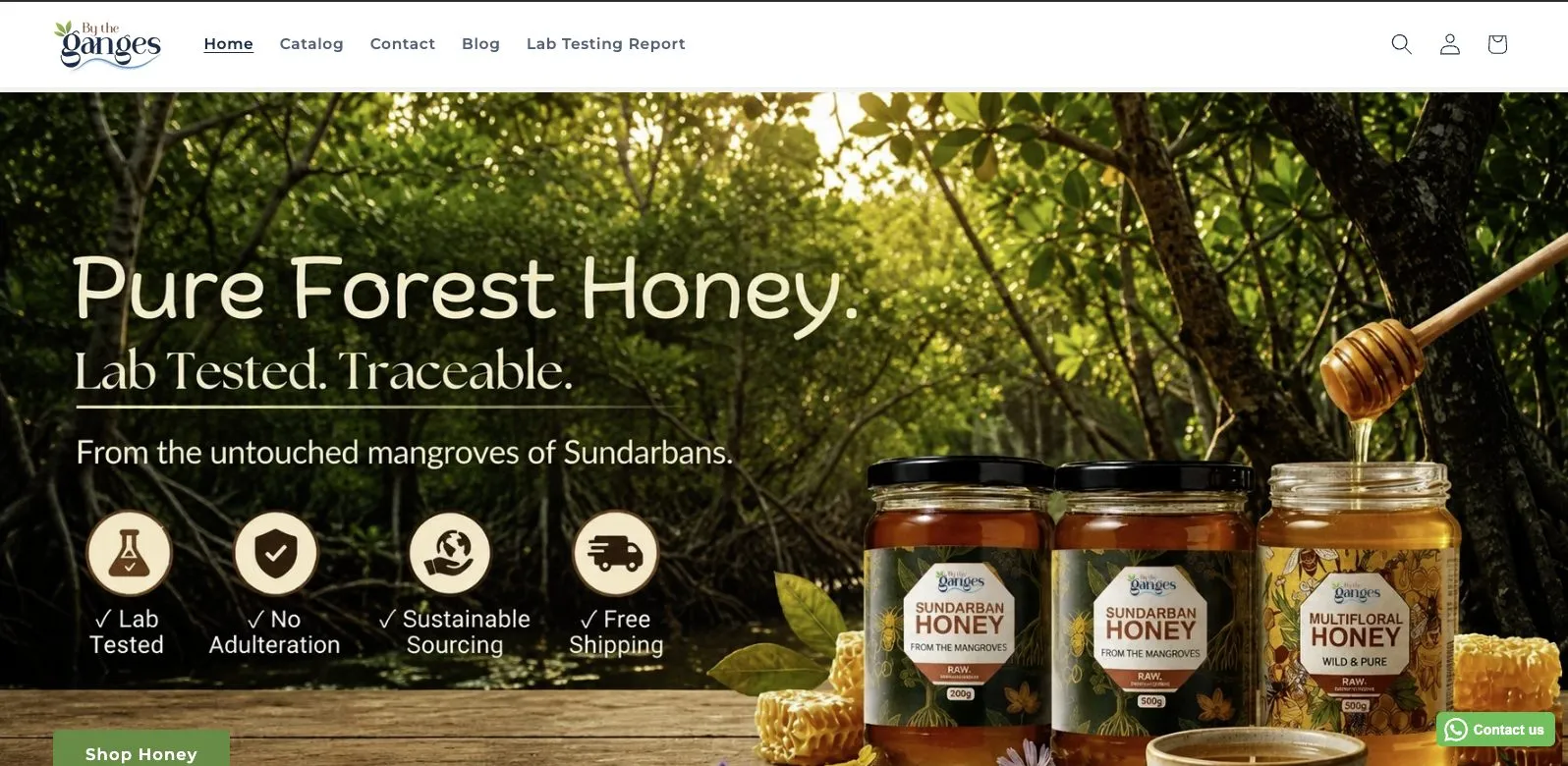E-commerce site for By The Ganges