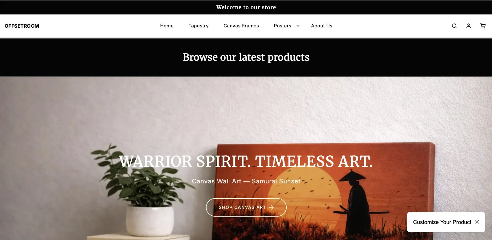 Online store for Offset Room