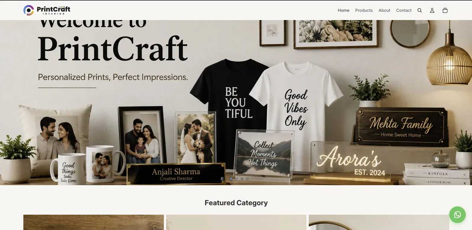 Store for PrintCraft
